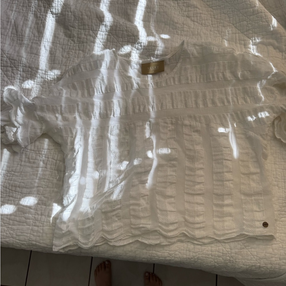Elegant White Women's Top